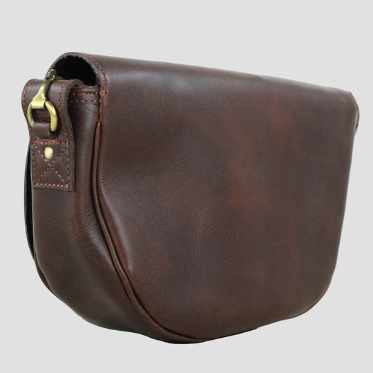 Haston Snaffle Bag Brown Leather