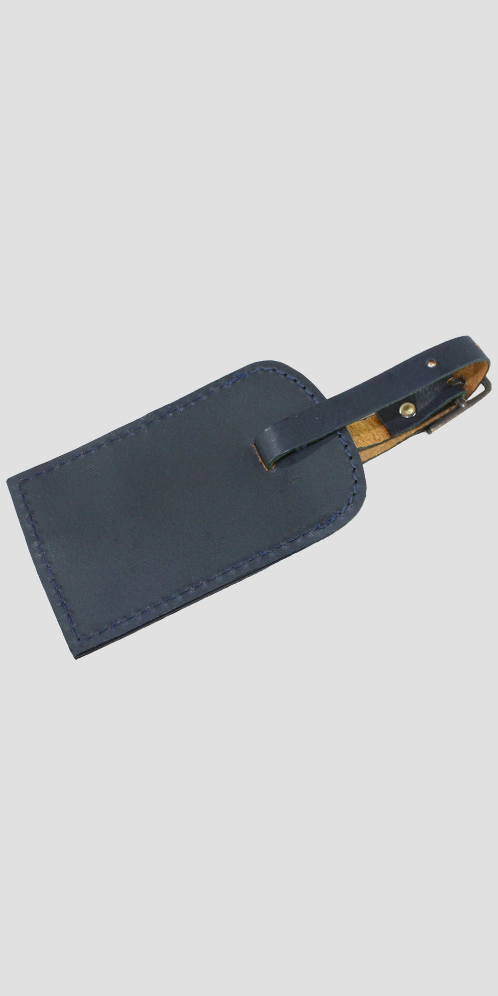Luggage Tag With Snaffle Navy