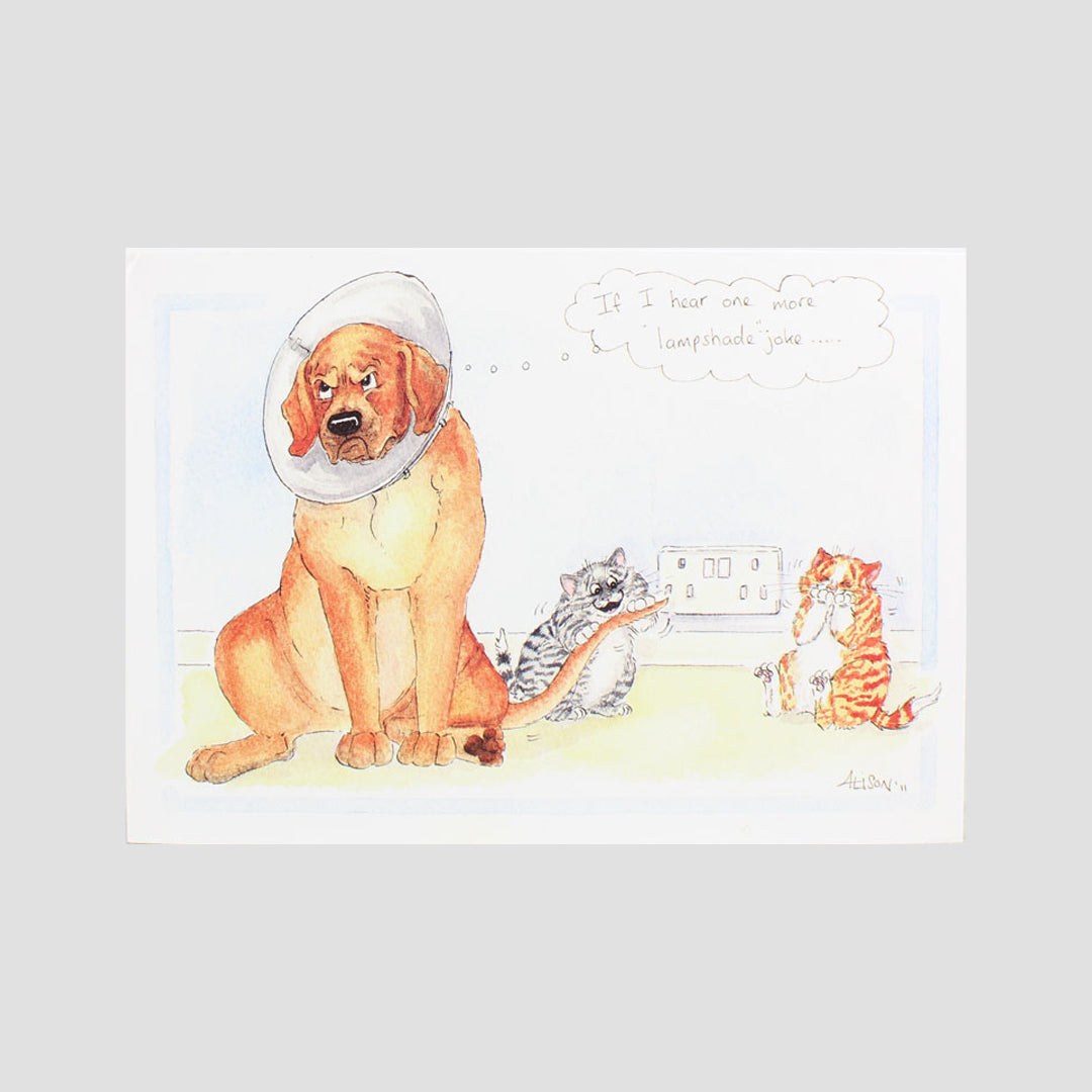 If I Hear One More Lampshade Joke Alison's Animals Card Grays 1922 Ltd
