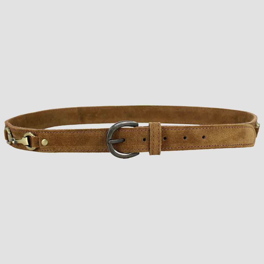 Matiste Light Gray Suede Belt 202 main image 1