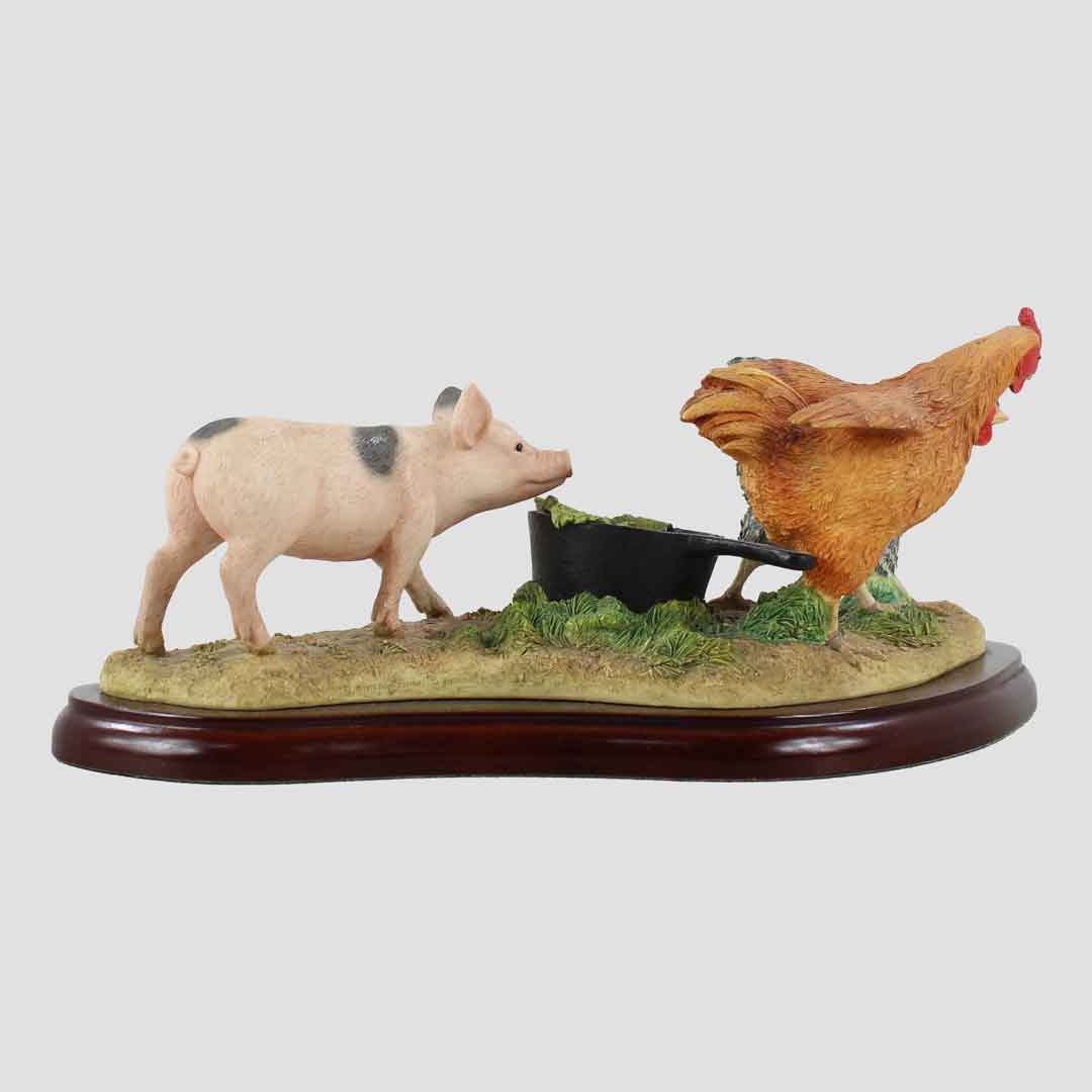 Mine Not Yours Border Fine Arts Chicken And Pig