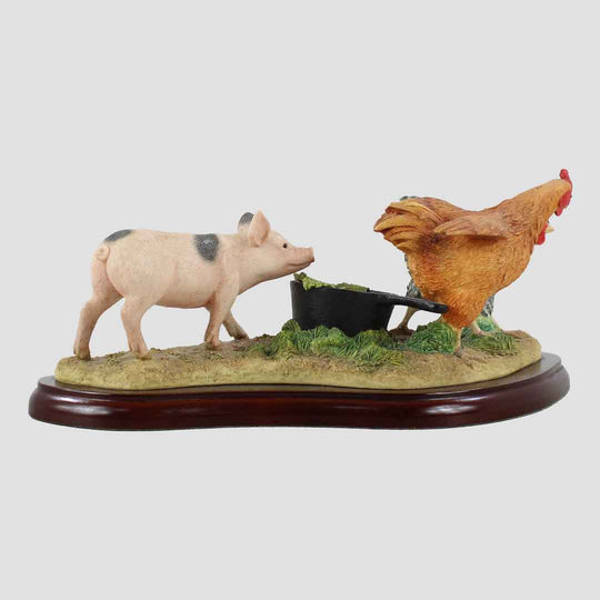 Mine Not Yours Border Fine Arts Chicken And Pig