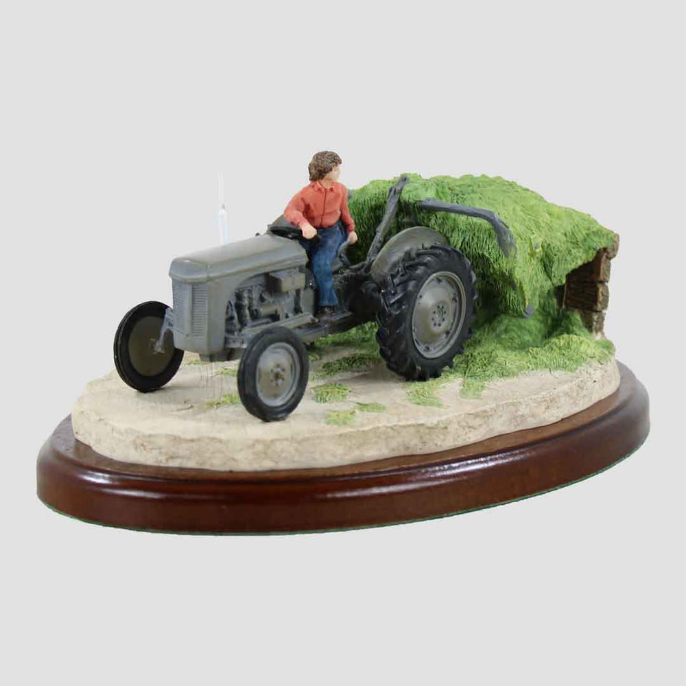 Silage Time Border Fine Arts Grey Tractor
