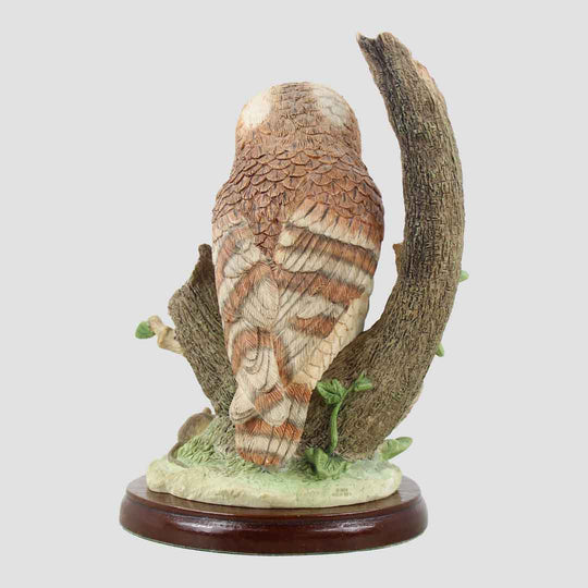 Tawny Owl With Mouse Border Fine Arts