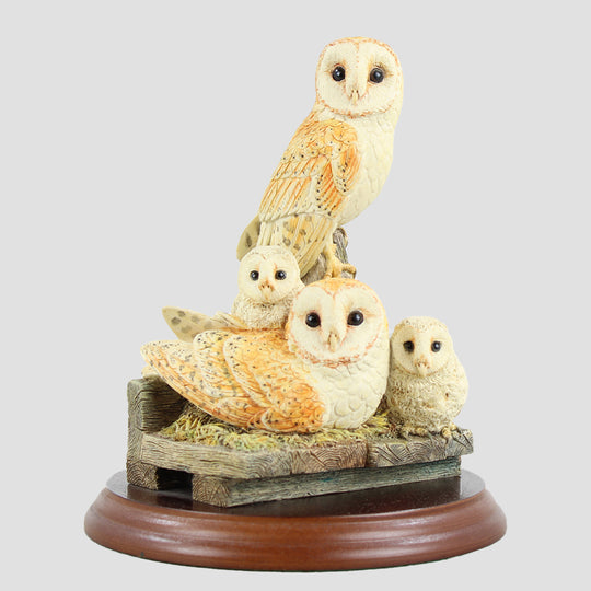 Moonlight Portrait Border Fine Arts Owls