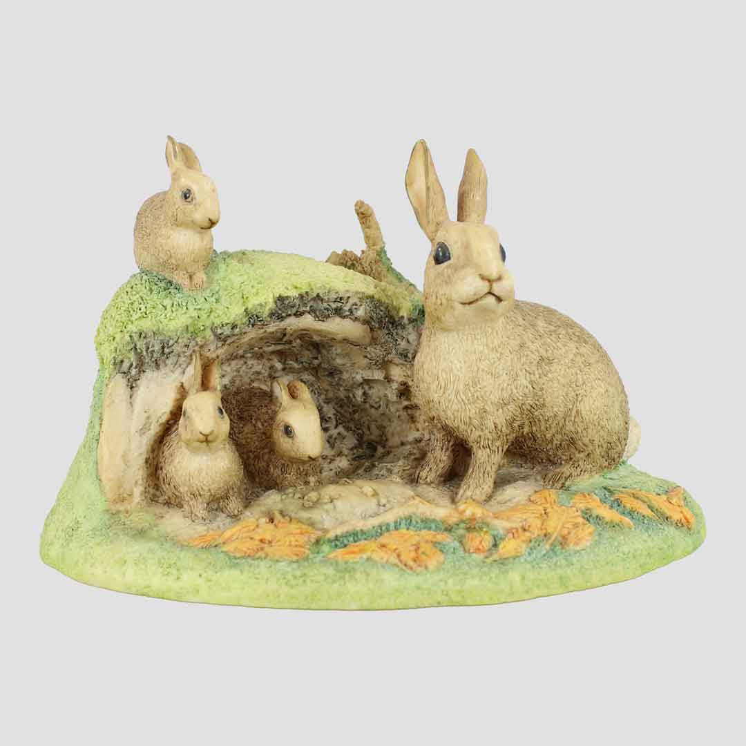 Rabbit Family Border Fine Arts