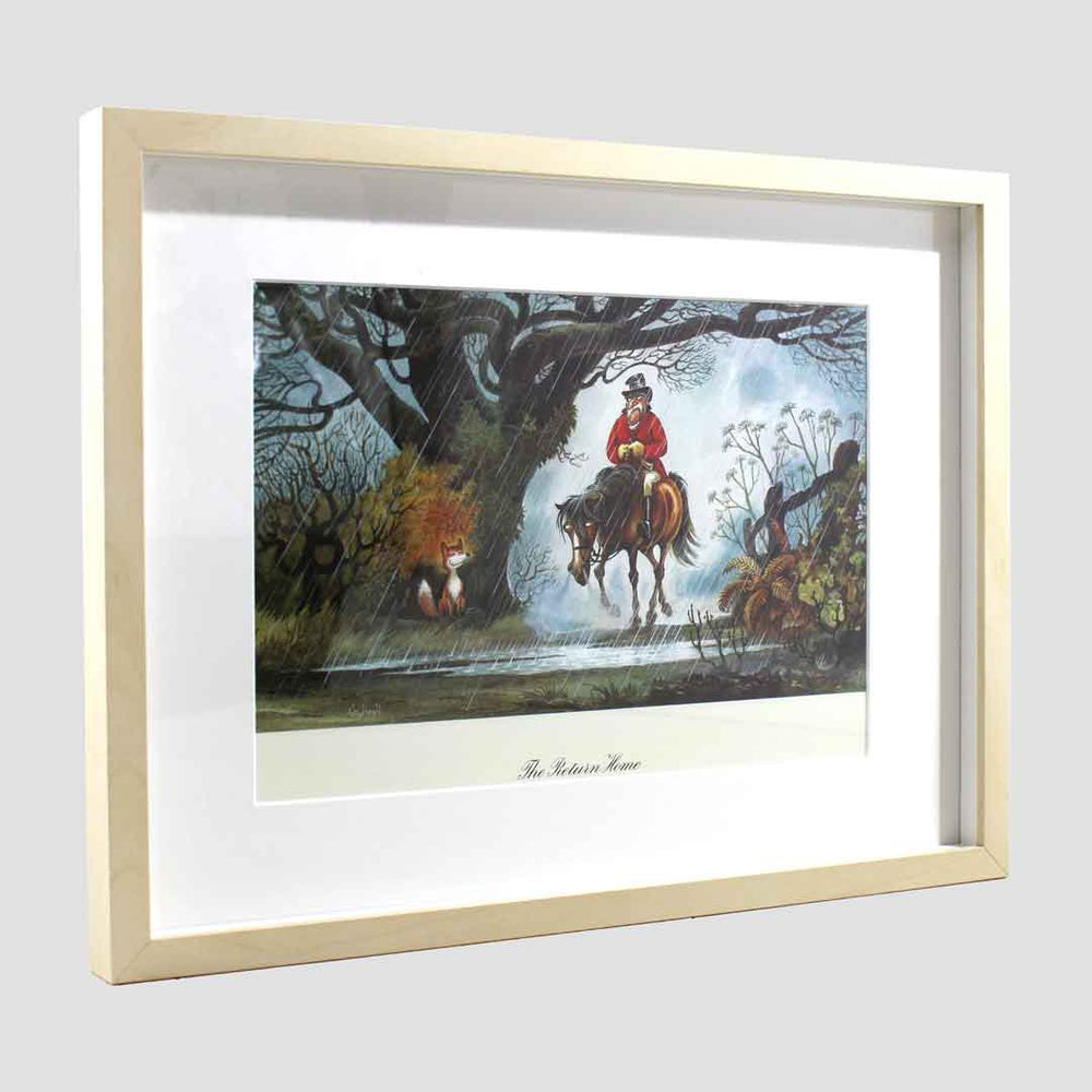 The Return Home Thelwell Hunting Framed Print