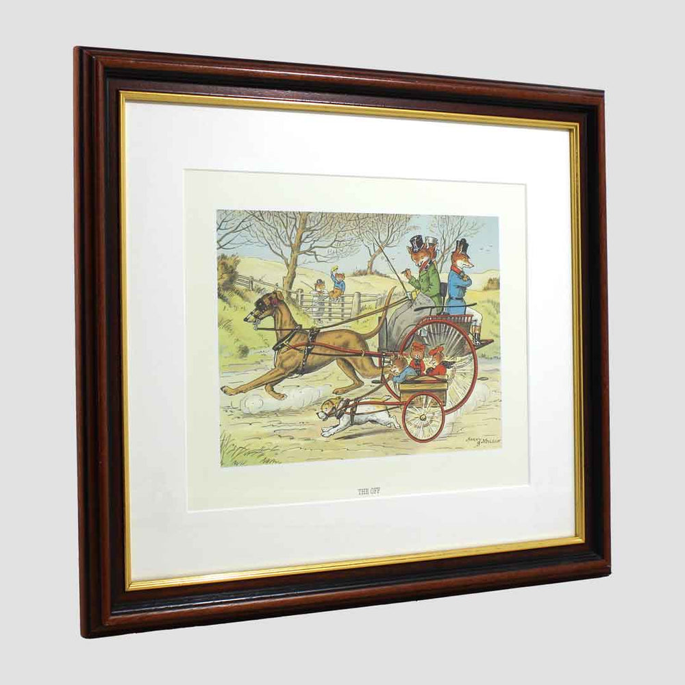 The Off Foxes Framed Print