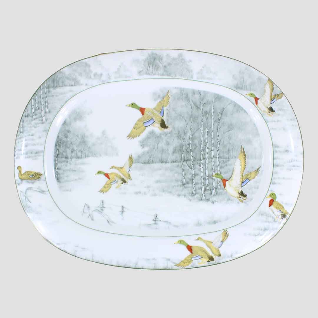Oval Platter - Mallard Design