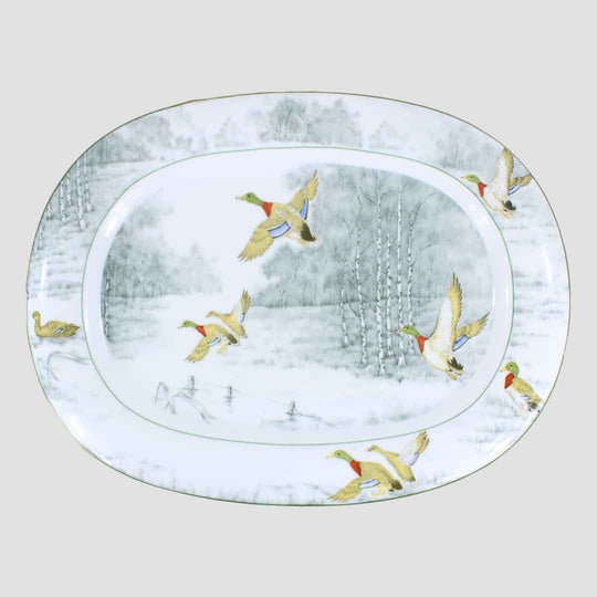 Oval Platter - Mallard Design