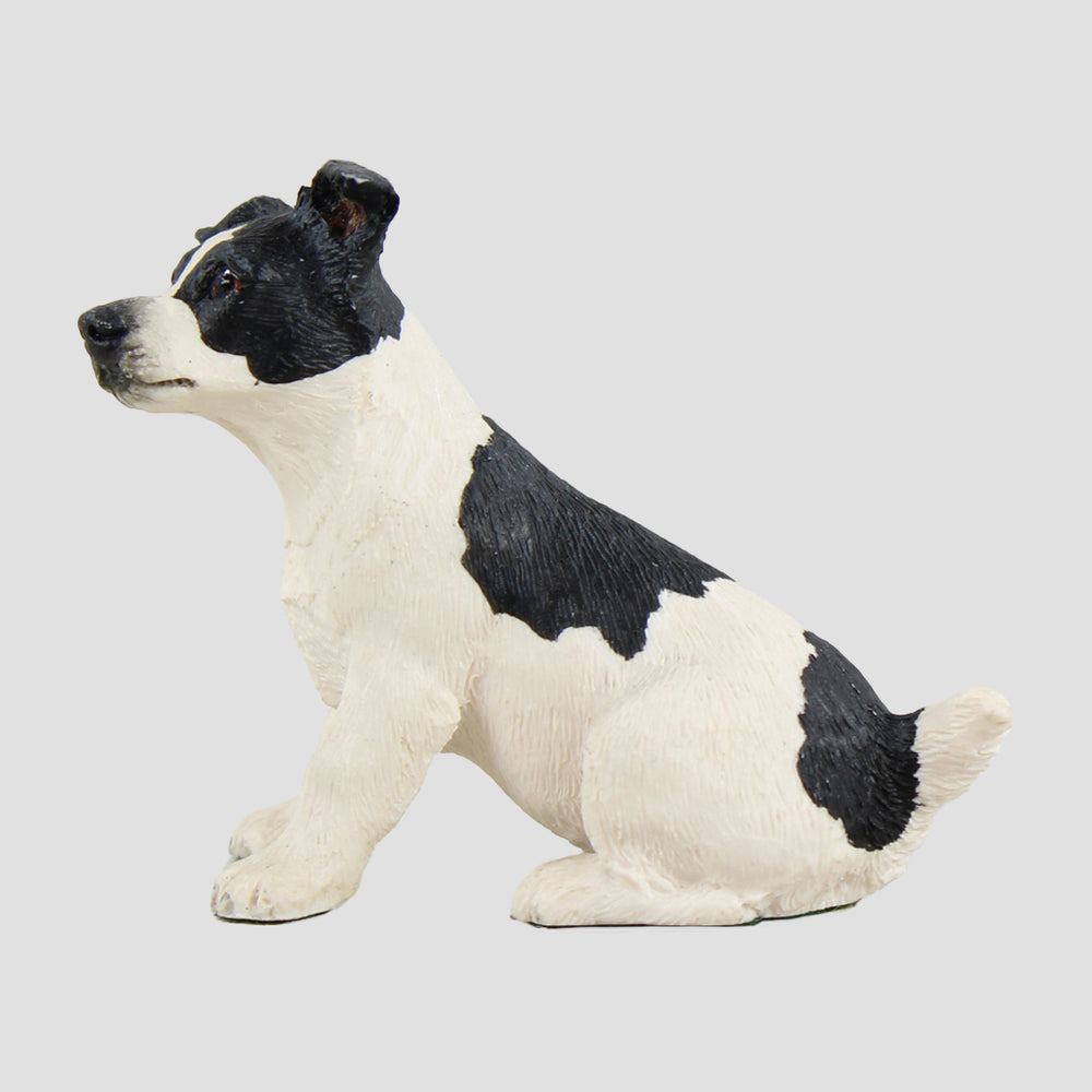 Jack Russell Terrier (Black & White) Border Fine Arts Dog