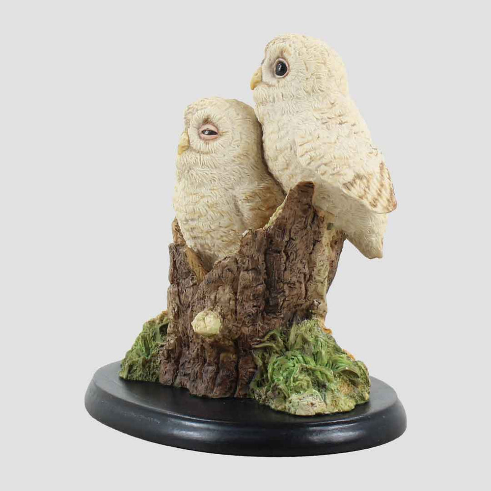Plinth - Owlets (Two) Border Fine Arts Owls
