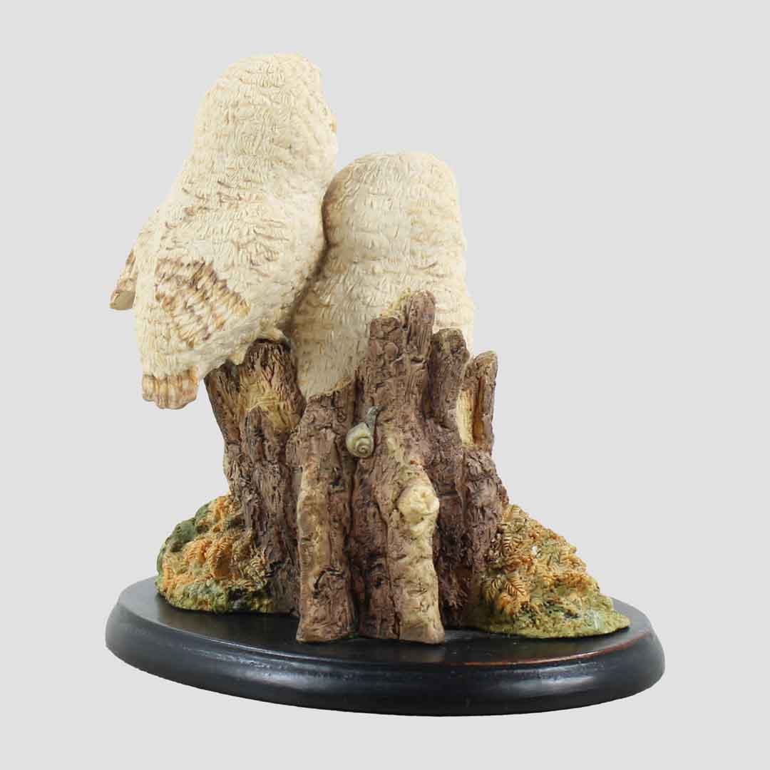 Plinth - Owlets (Two) Border Fine Arts Owls