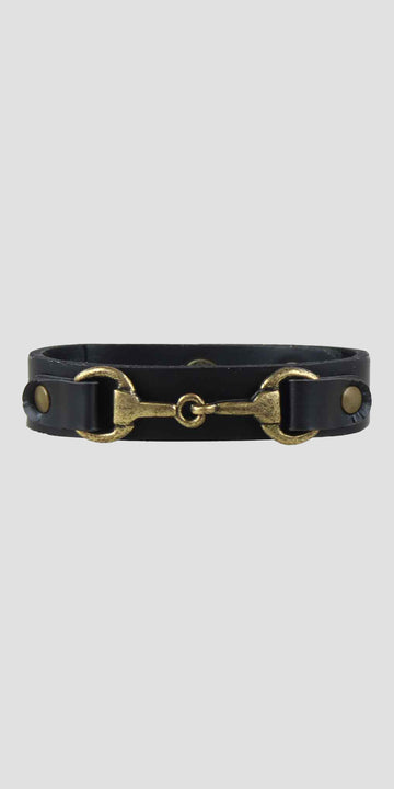 Snaffle Bracelet Black