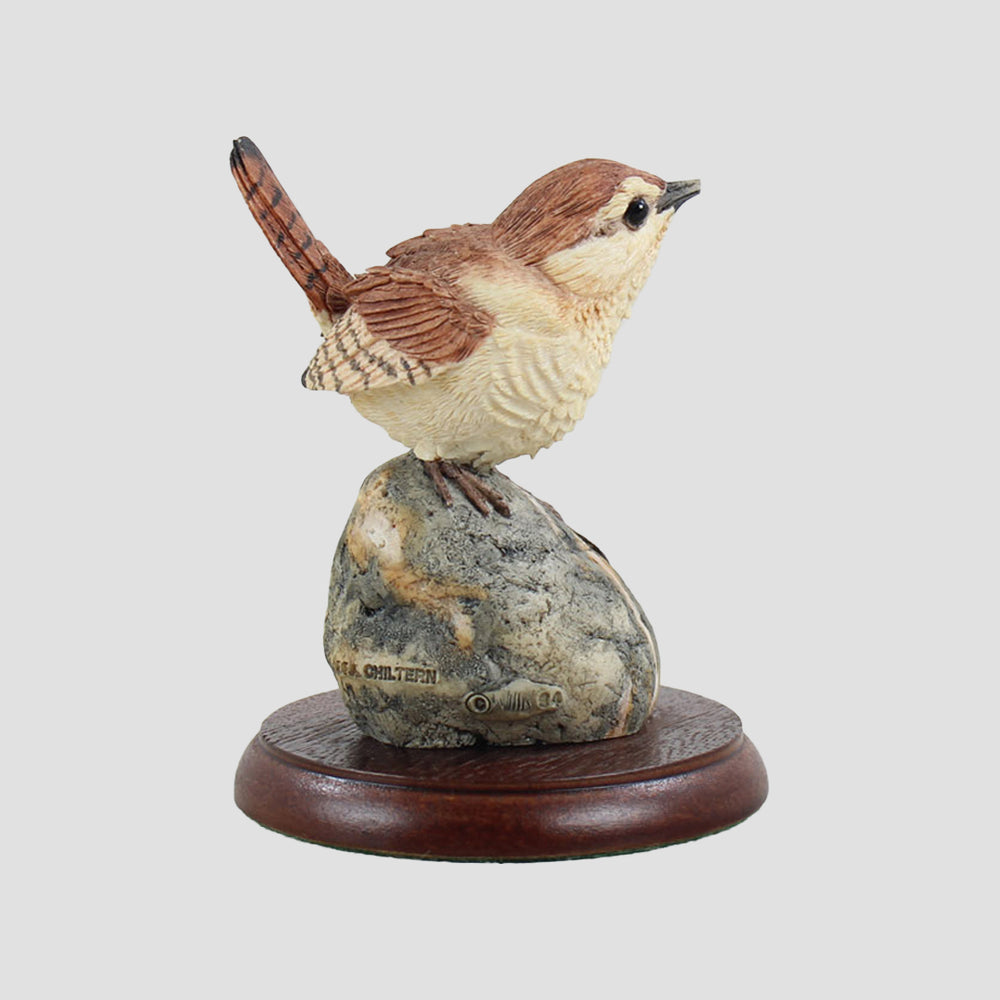 Wren On Pebble Border Fine Arts Bird