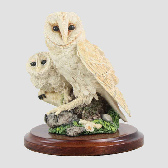 Under Mother's Wing Border Fine Arts Owl