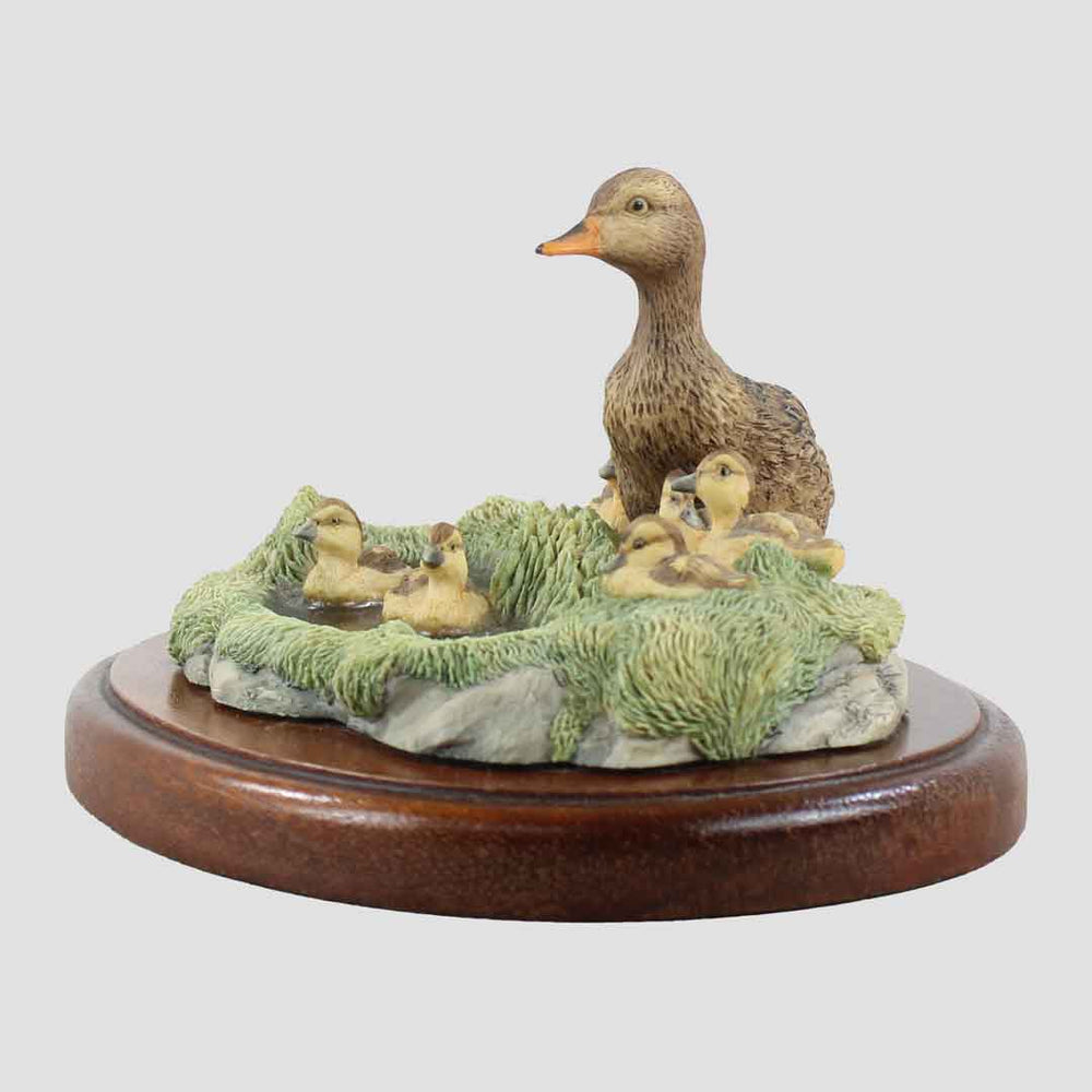 Plinth - Mallard Family Border Fine Arts Ducks