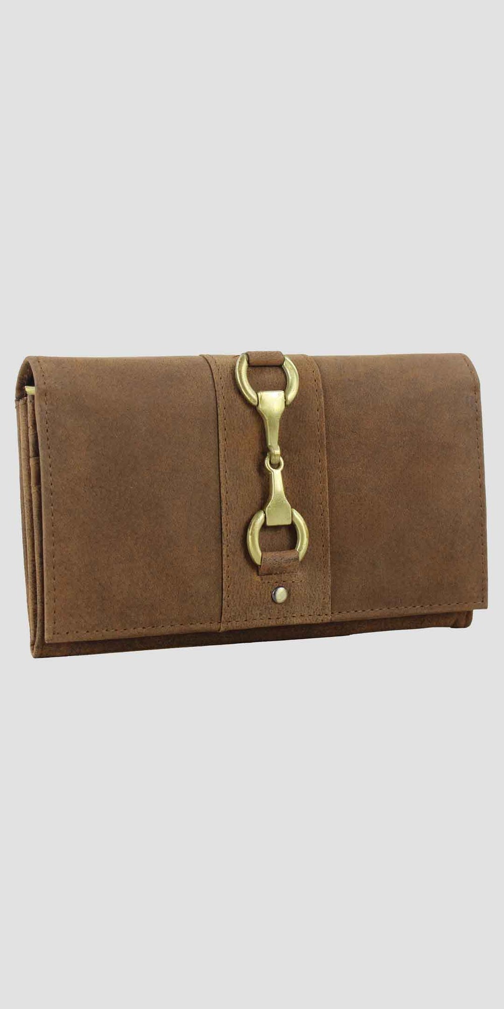 Isla Purse with Snaffle in Hunter Leather
