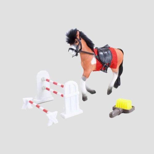 Toy Horse Brown With Jump