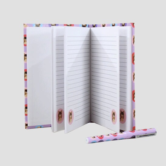 Cartoon Horse Notebook With Pen