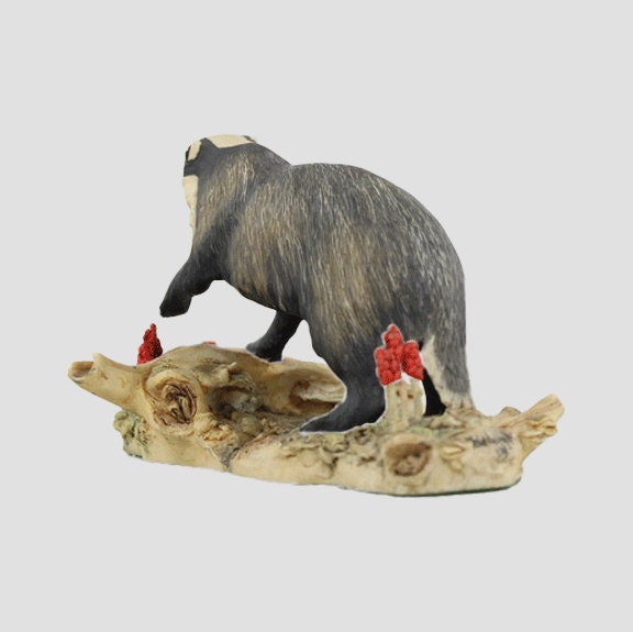 Badger Walking Border Fine Arts Wildlife