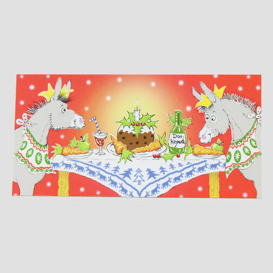 Christmas Cracker Donkey Card 10 Pack