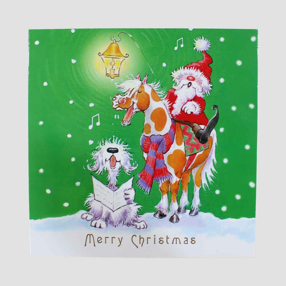 Party Hats & Carols Christmas Cards 10 Pack