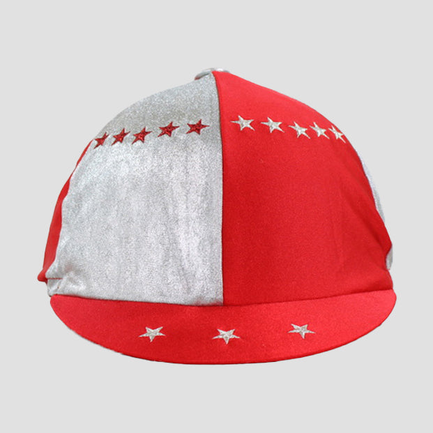 Hat Cover Adult Red And Silver