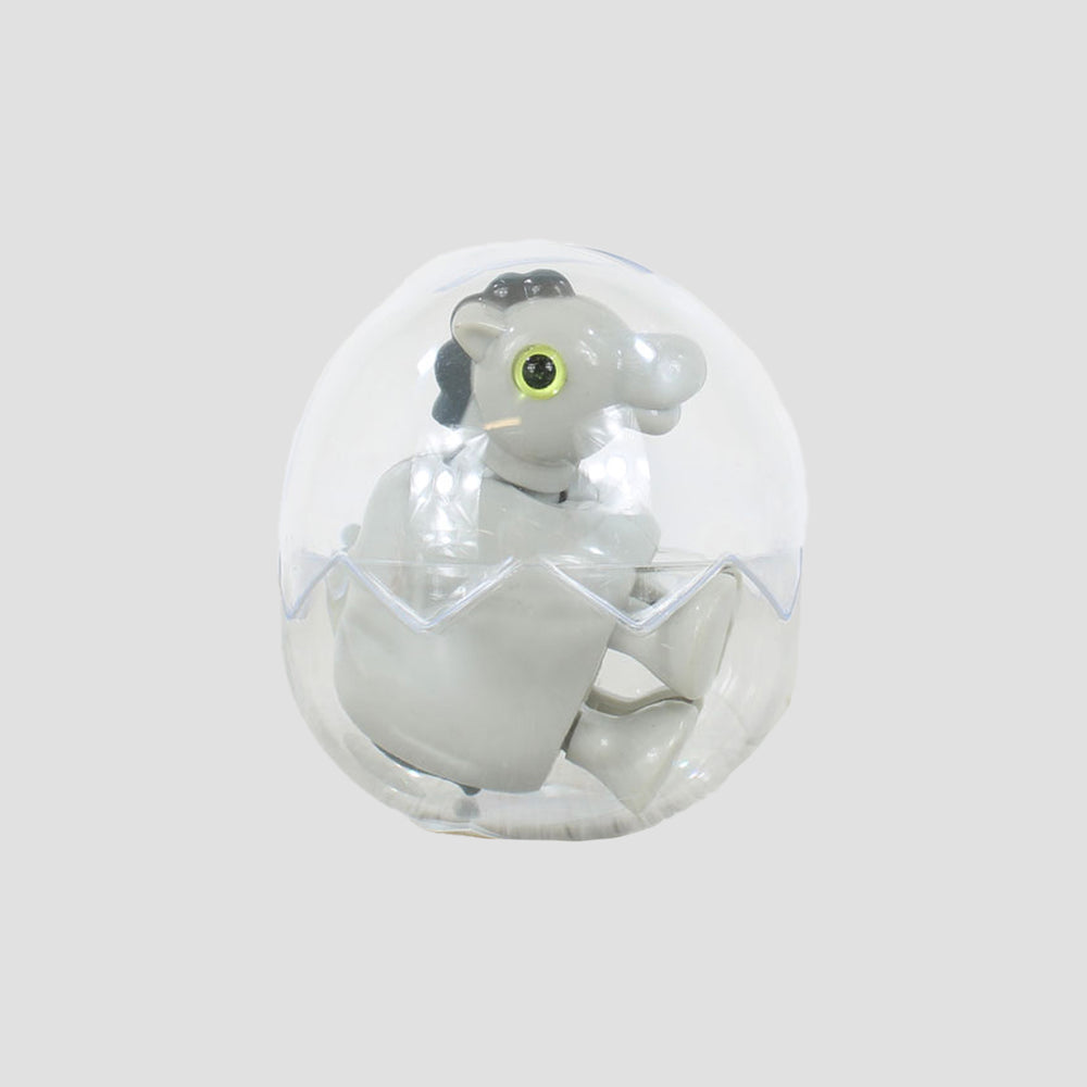 Wind Up Running Horse In Egg Shell Ball Grey