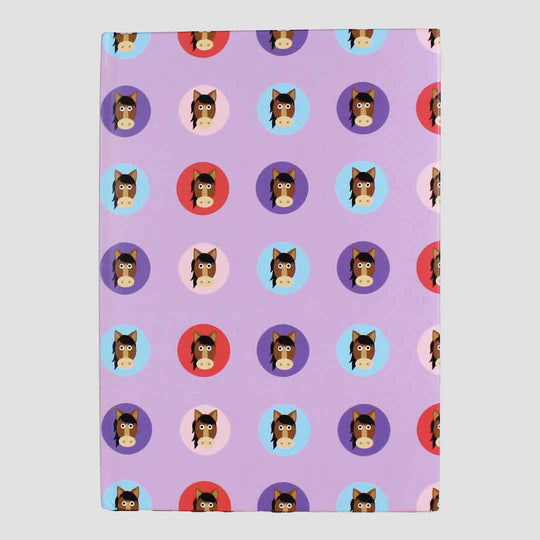 Cartoon Horse Notebook With Pen