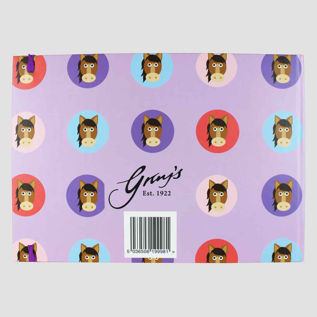 Cartoon Horse Sketch Book With Elastic Band