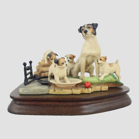 Trouble In Store (Green) Border Fine Arts Jack Russell