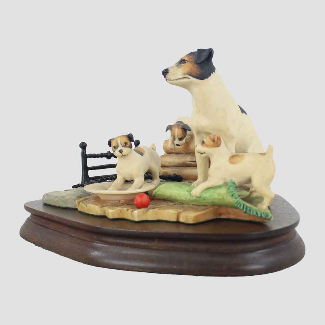 Trouble In Store (Green) Border Fine Arts Jack Russell