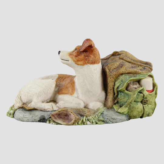 Jack Russell With Picnic (Brown And White) Border Fine Arts Dog