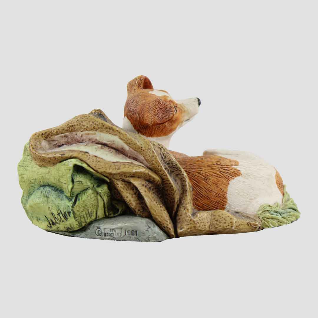 Jack Russell With Picnic (Brown And White) Border Fine Arts Dog