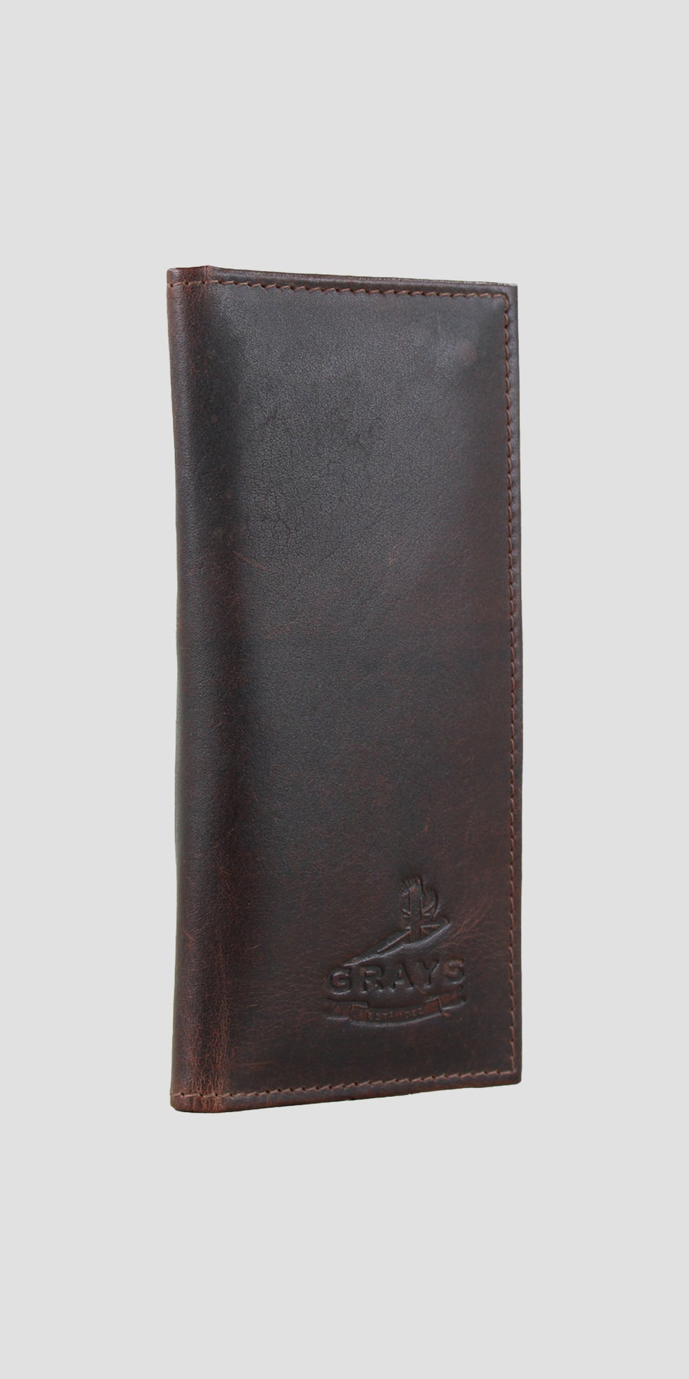 Frank Card Wallet In Brown Leather