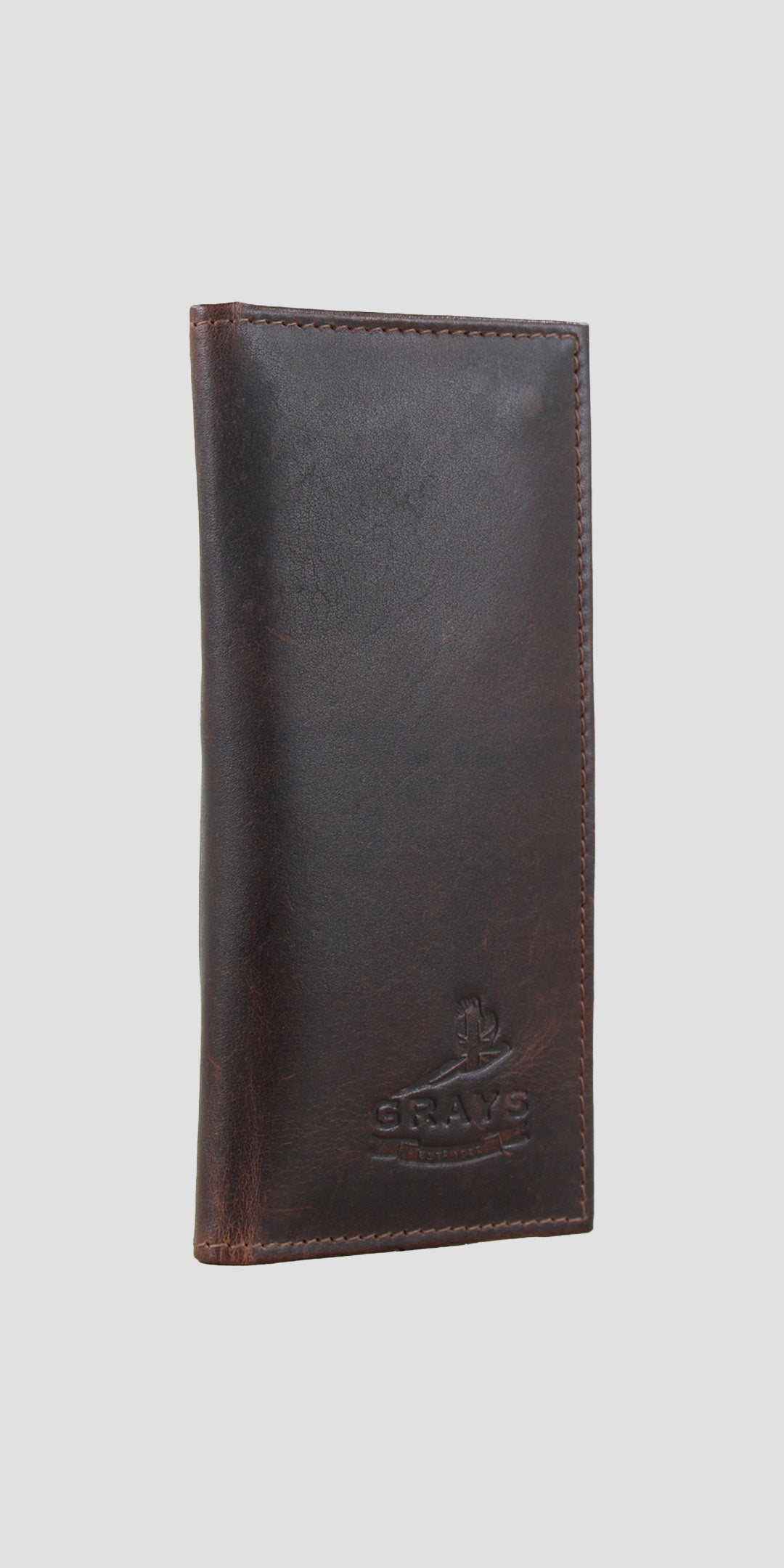 Frank Card Wallet In Brown Leather
