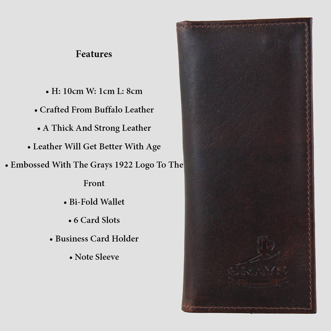 Frank Card Wallet In Brown Leather