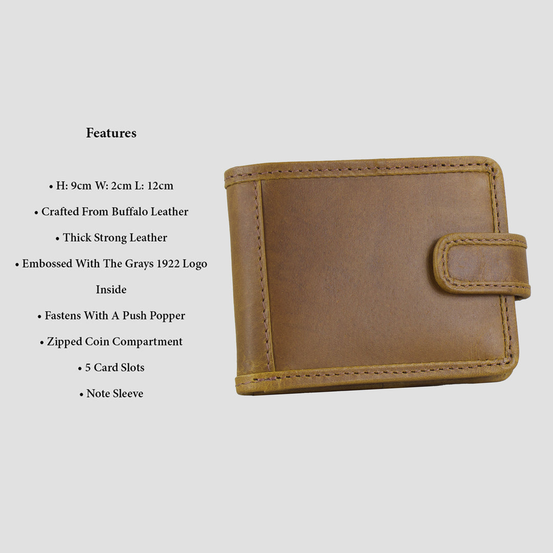 Shenton Wallet In Tan Leather