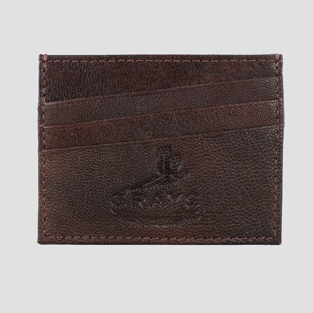 Ralph Card Slip Brown Fine Leather