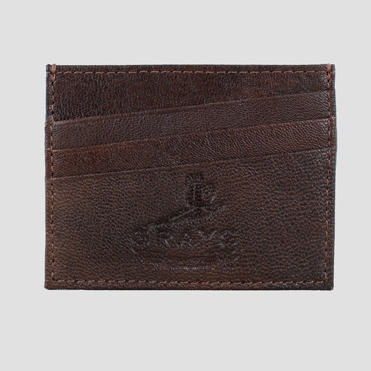 Ralph Card Slip Brown Fine Leather