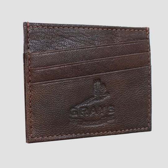 Ralph Card Slip Brown Fine Leather