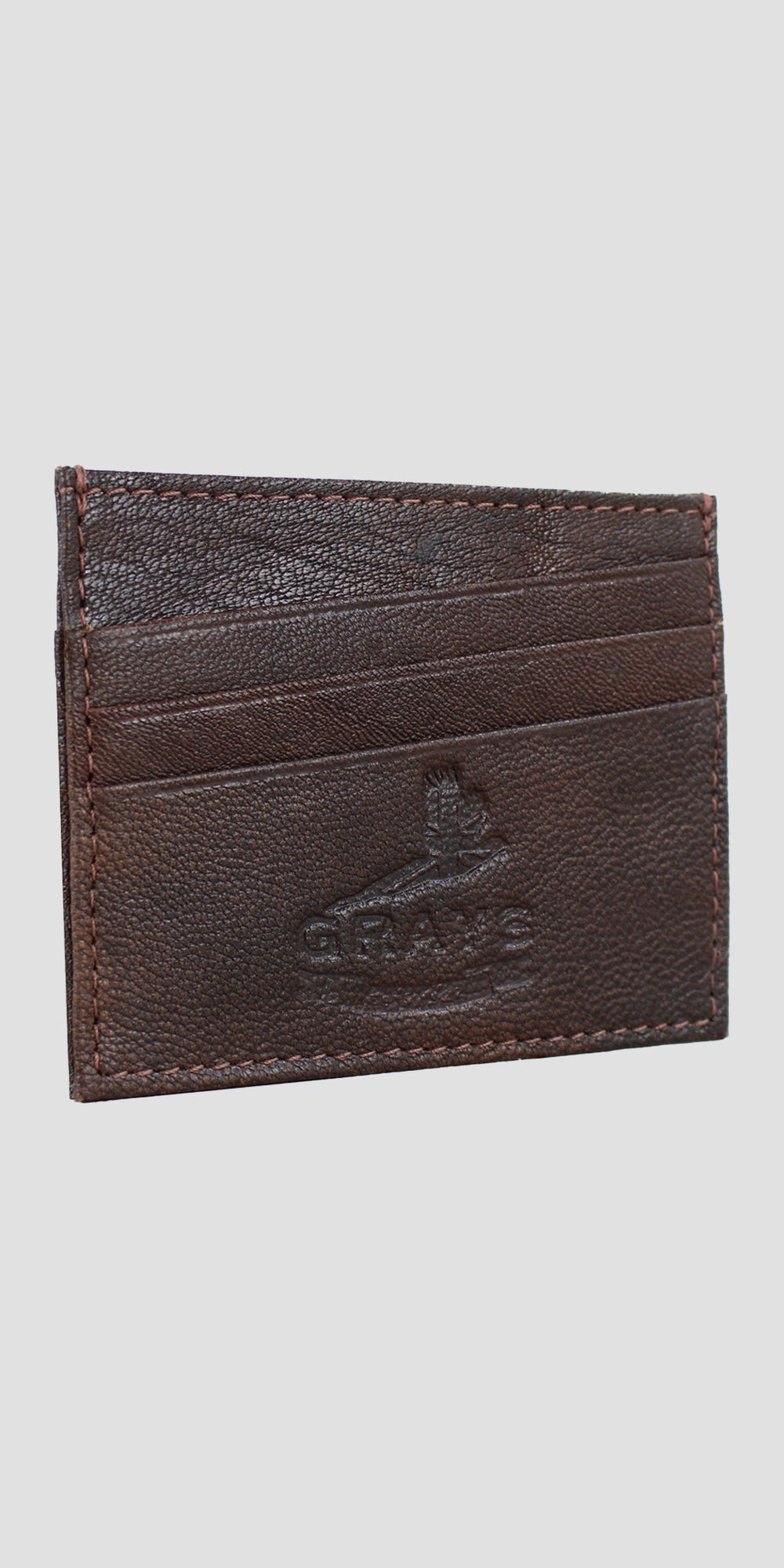 Ralph Card Slip Brown Fine Leather