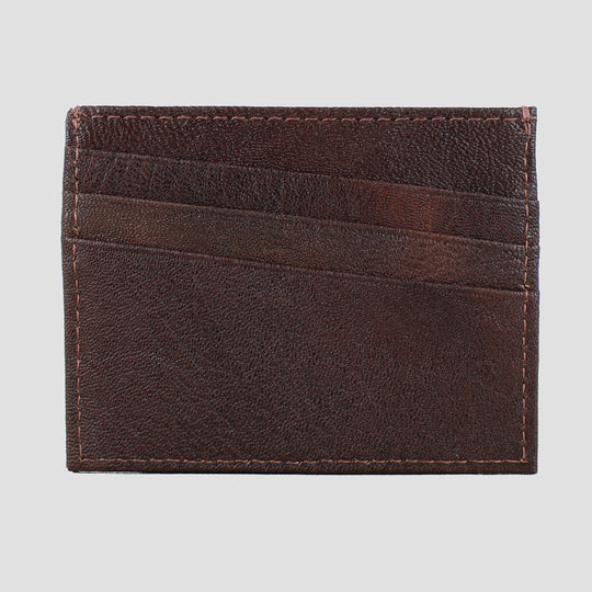 Ralph Card Slip Brown Fine Leather