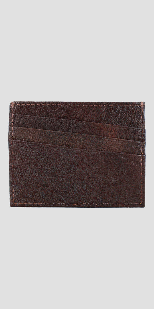 Ralph Card Slip Brown Fine Leather