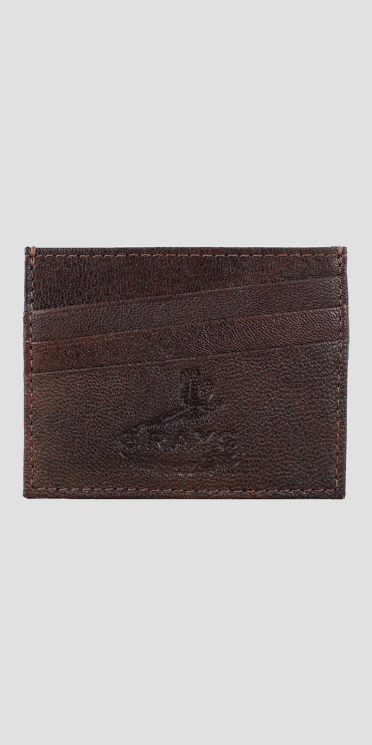 Ralph Card Slip Brown Fine Leather