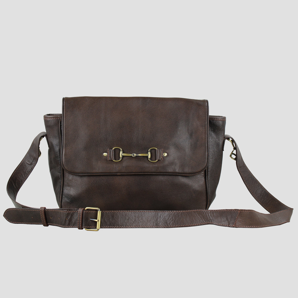 Alexandra Bag In Fine Leather Brown