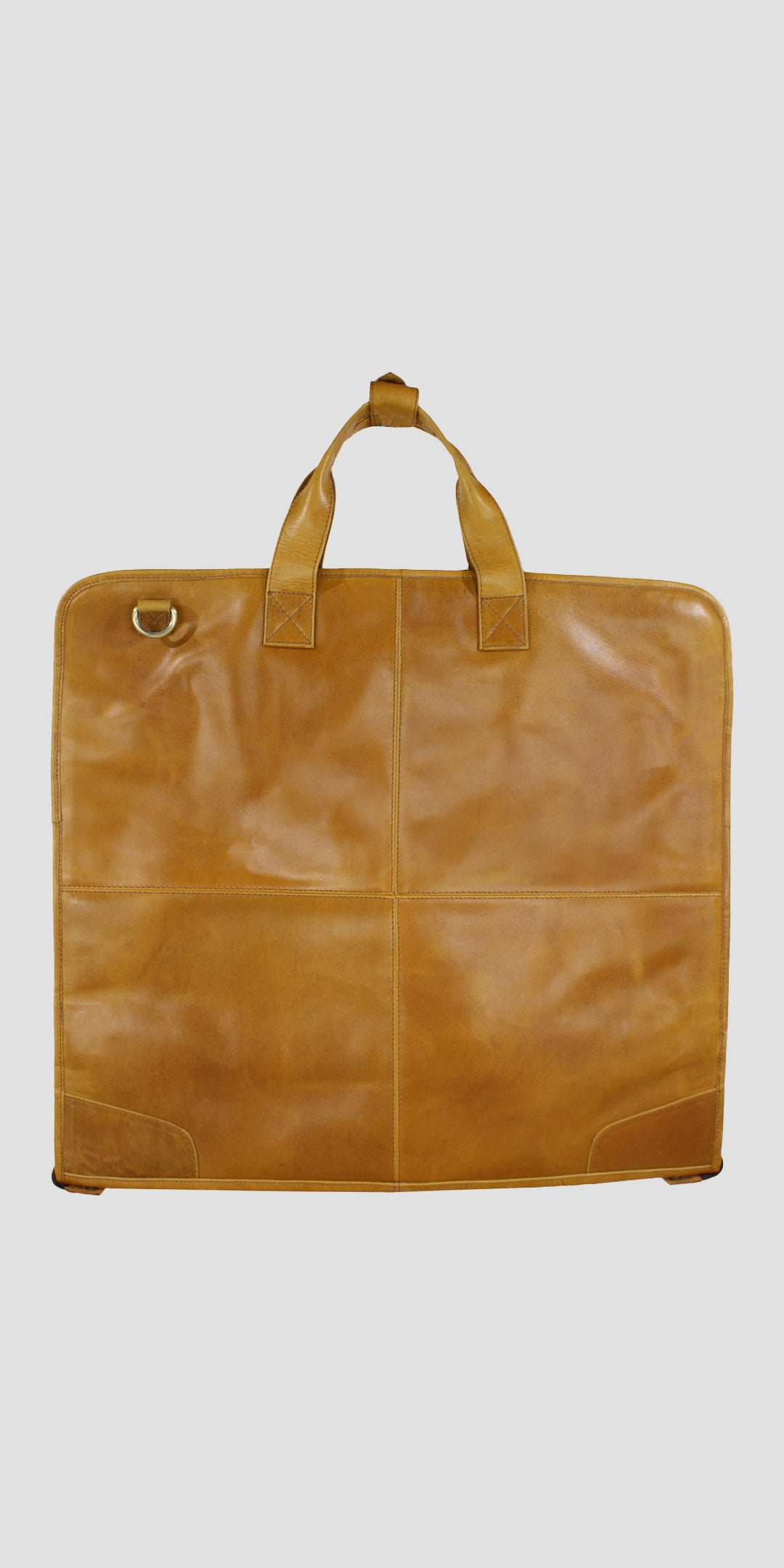 Joshua Suit Carrier Natural Leather Tan
