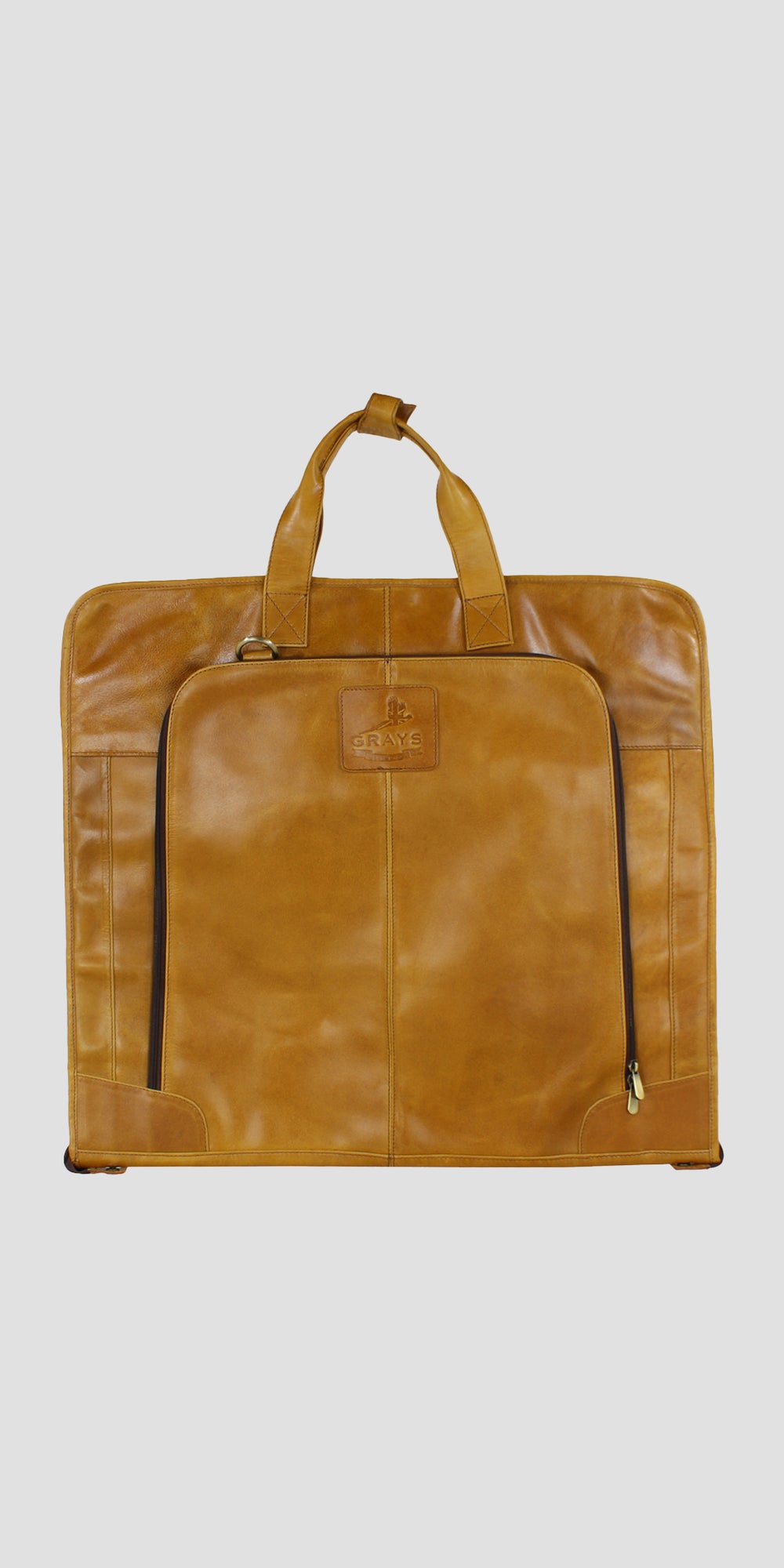 Joshua Suit Carrier Natural Leather Tan