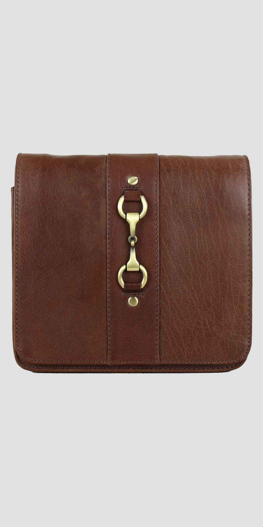 Julia Side Bag Natural Leather Brown